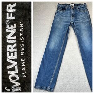 Wolverine‎ FR Flame Resistant Denim Jeans Mens 32x34 Workwear Blue